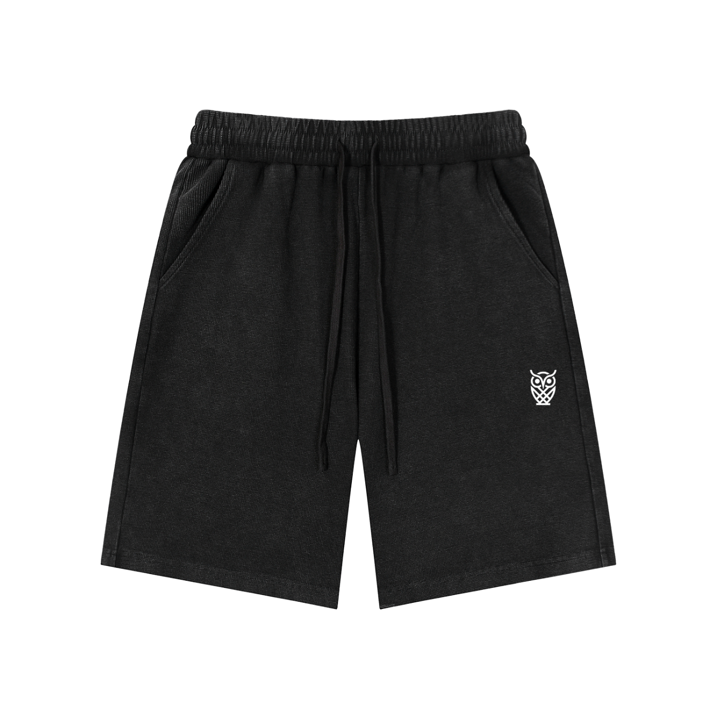 OWL Mineral Wash Waffle Knit Shorts