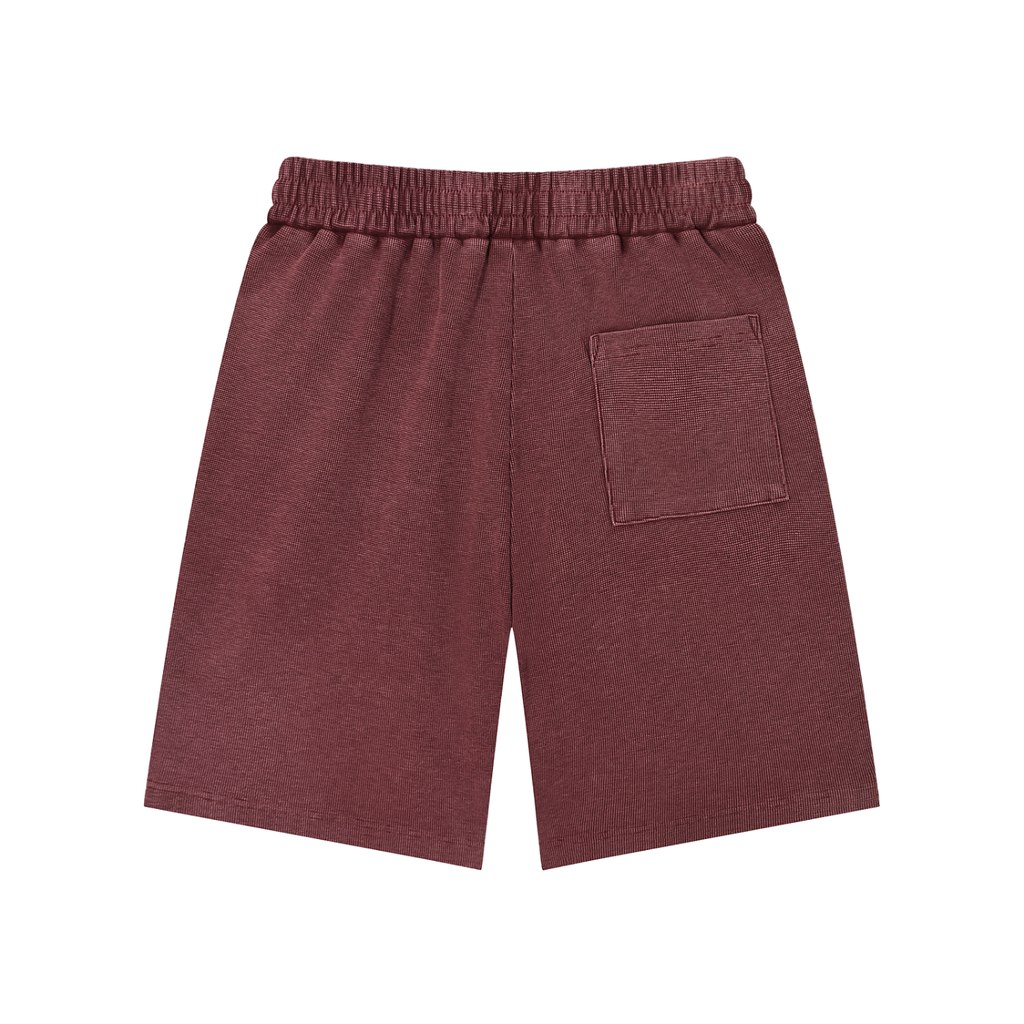 OWL Mineral Wash Waffle Knit Shorts