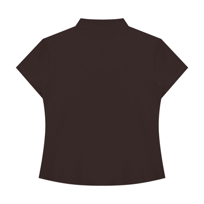Tawny Espresso Quarter-Zip Top
