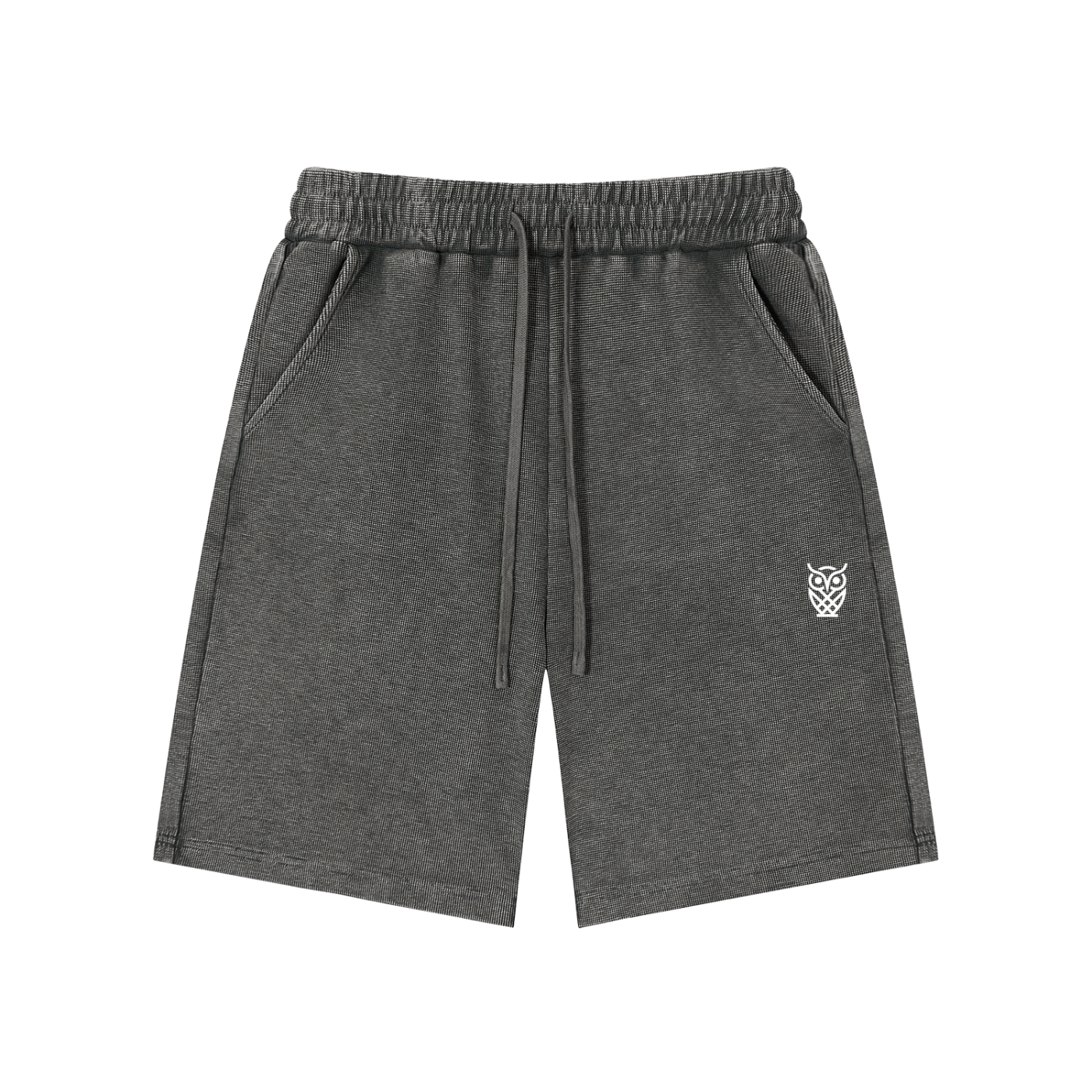 OWL Mineral Wash Waffle Knit Shorts