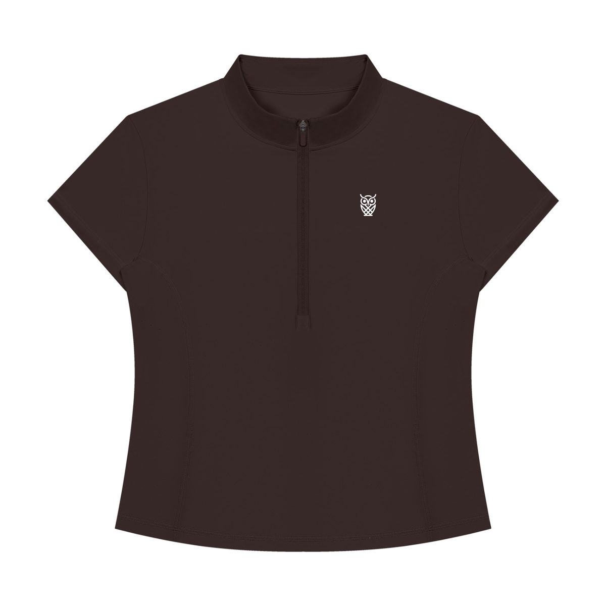 Tawny Espresso Quarter-Zip Top