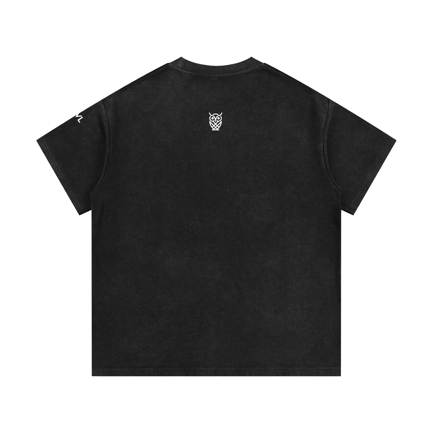 OWL Mineral Wash Waffle Knit Tee