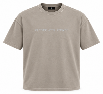 The Outside Signature Embroidered T- Shirt