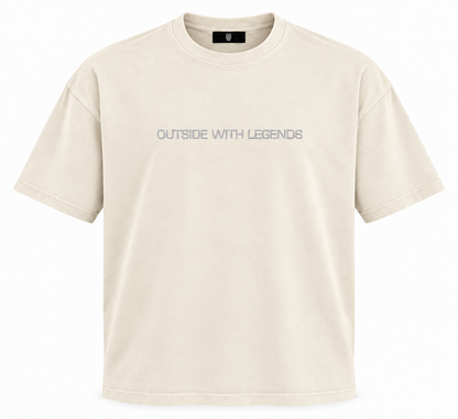 The Outside Signature Embroidered T- Shirt