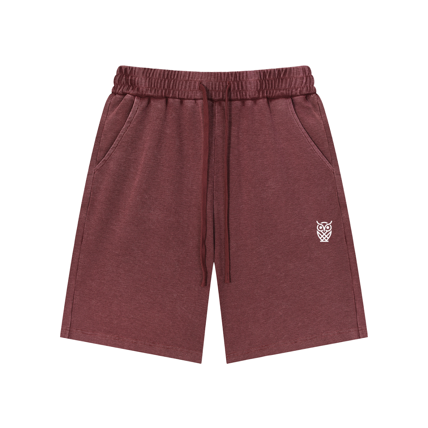 OWL Mineral Wash Waffle Knit Shorts