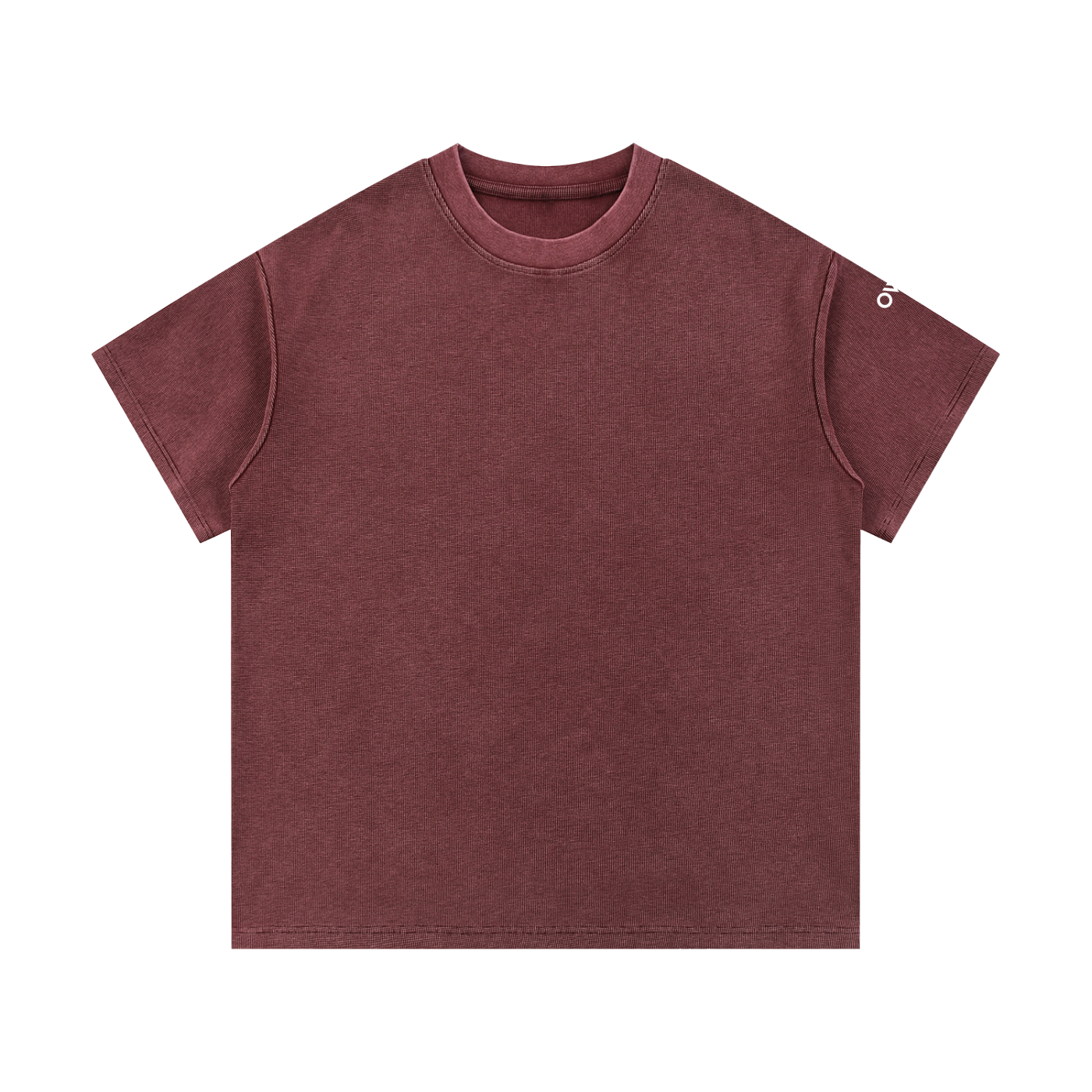 OWL Mineral Wash Waffle Knit Tee