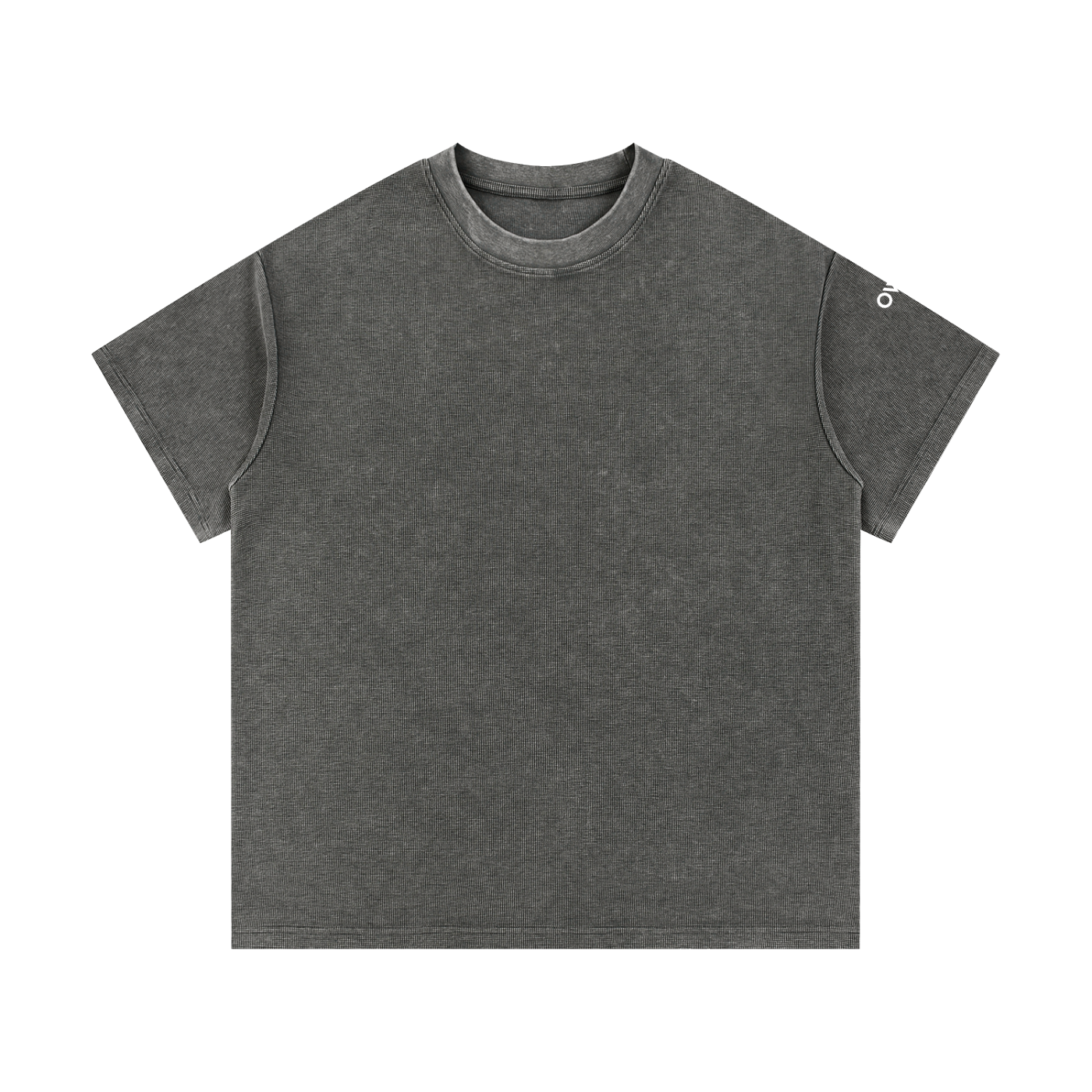 OWL Mineral Wash Waffle Knit Tee